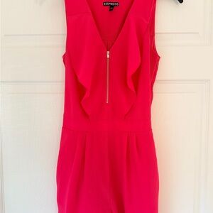 Express Pink Zippered Romper